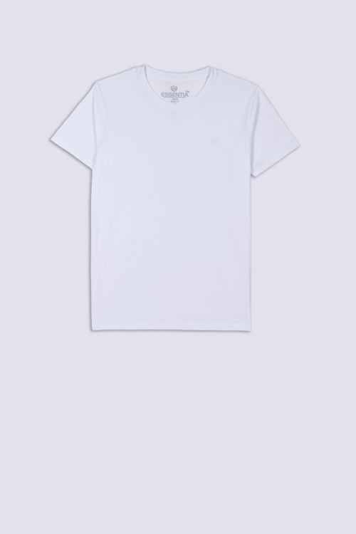 White Men's Plain T-Shirt