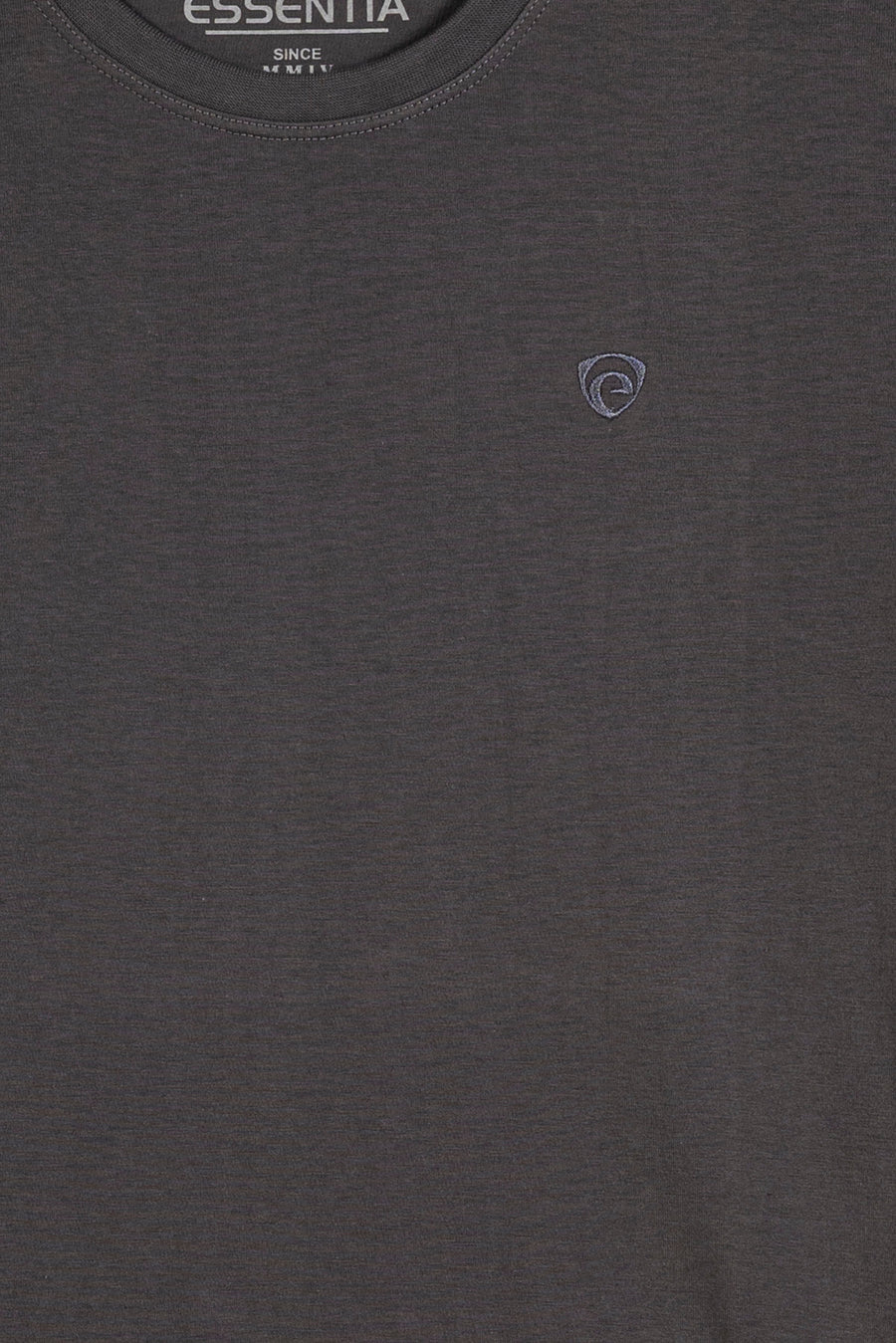 Dark Grey Men's Plain T-Shirt