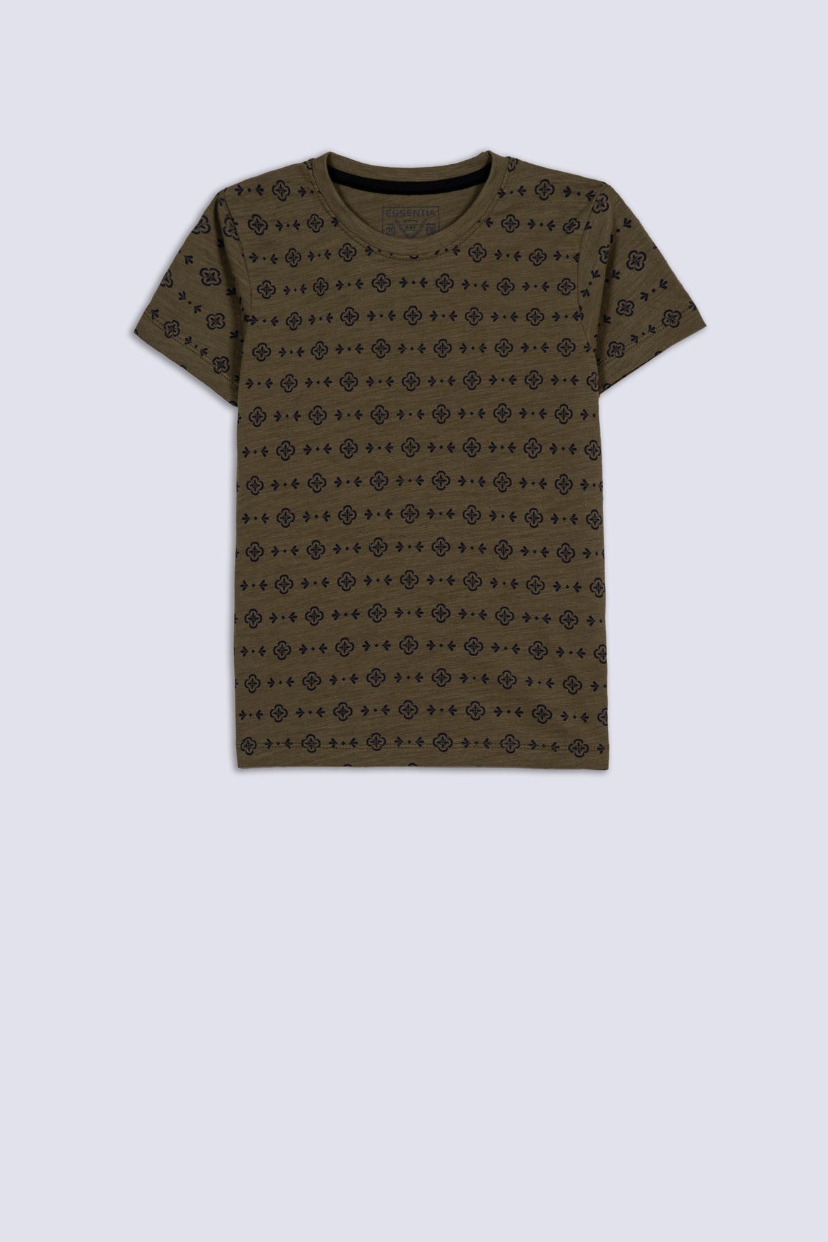 Olive Printed Boy's T-Shirt