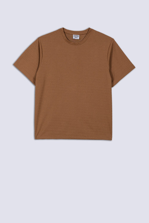 Brown Men's Baggy Fit T-Shirt