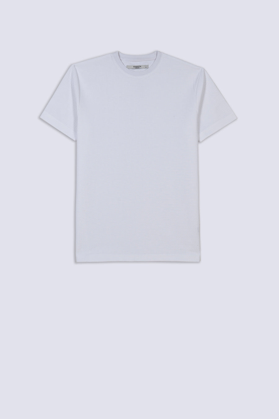White Textured Men's T-Shirt