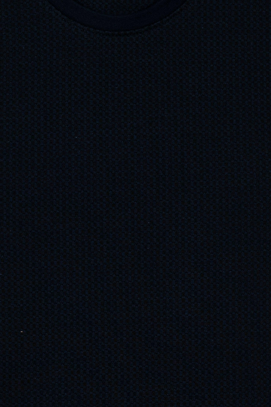 Navy Blue Textured Men's T-Shirt