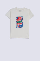 Don't Stop Until Your Are Proud Boy's T-Shirt