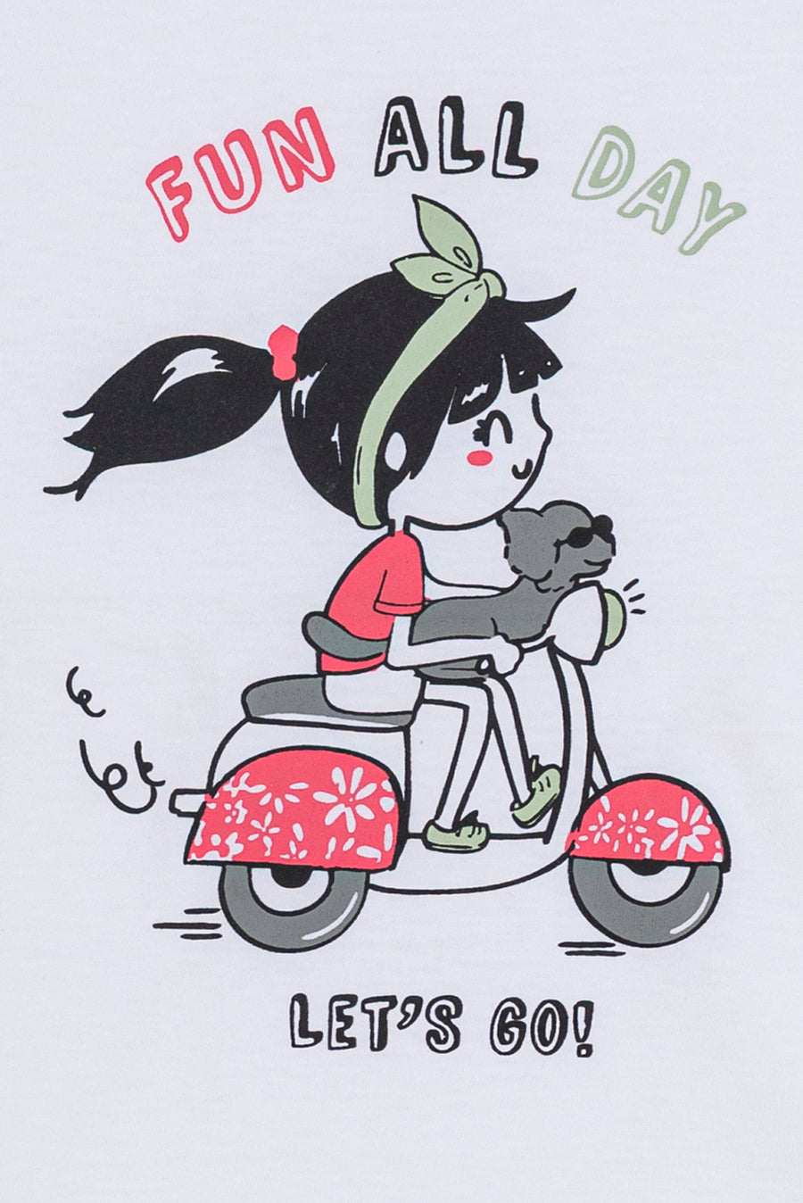 Girl's Fun All Day Graphic Tee