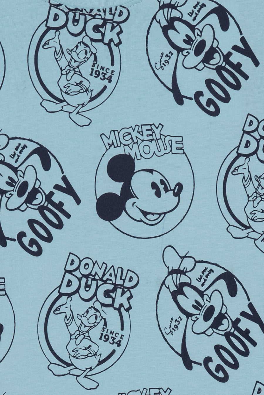 All Over Cartoon Print Boy's T-Shirt