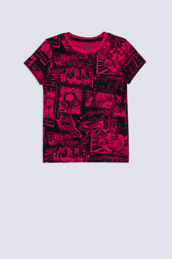 Girl's Anime Street Tee