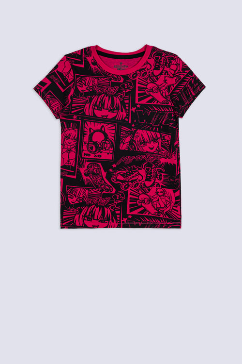 Girl's Anime Street Tee