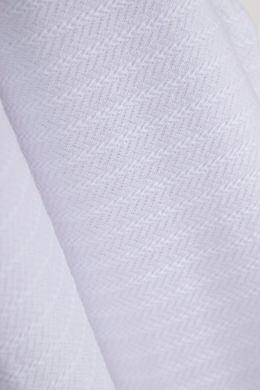 White Men's Textured T-Shirt
