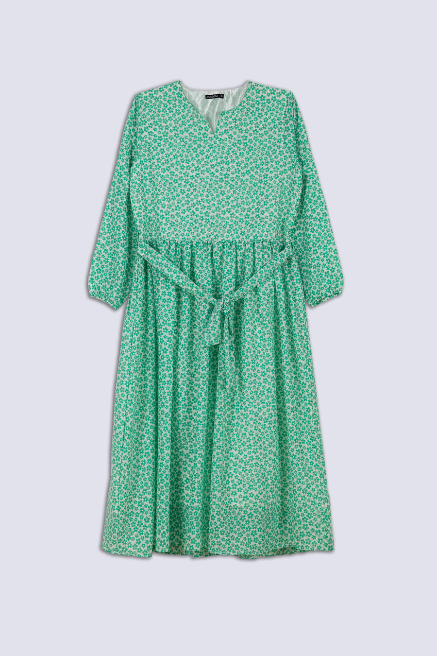 White & Green Floral Ladies Top