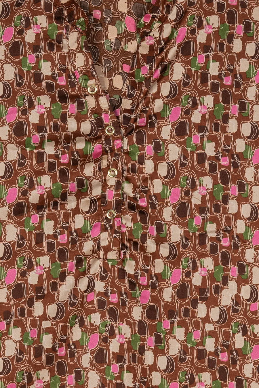 Brown Printed Ladies Top