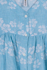 Sky Floral Girl's Top