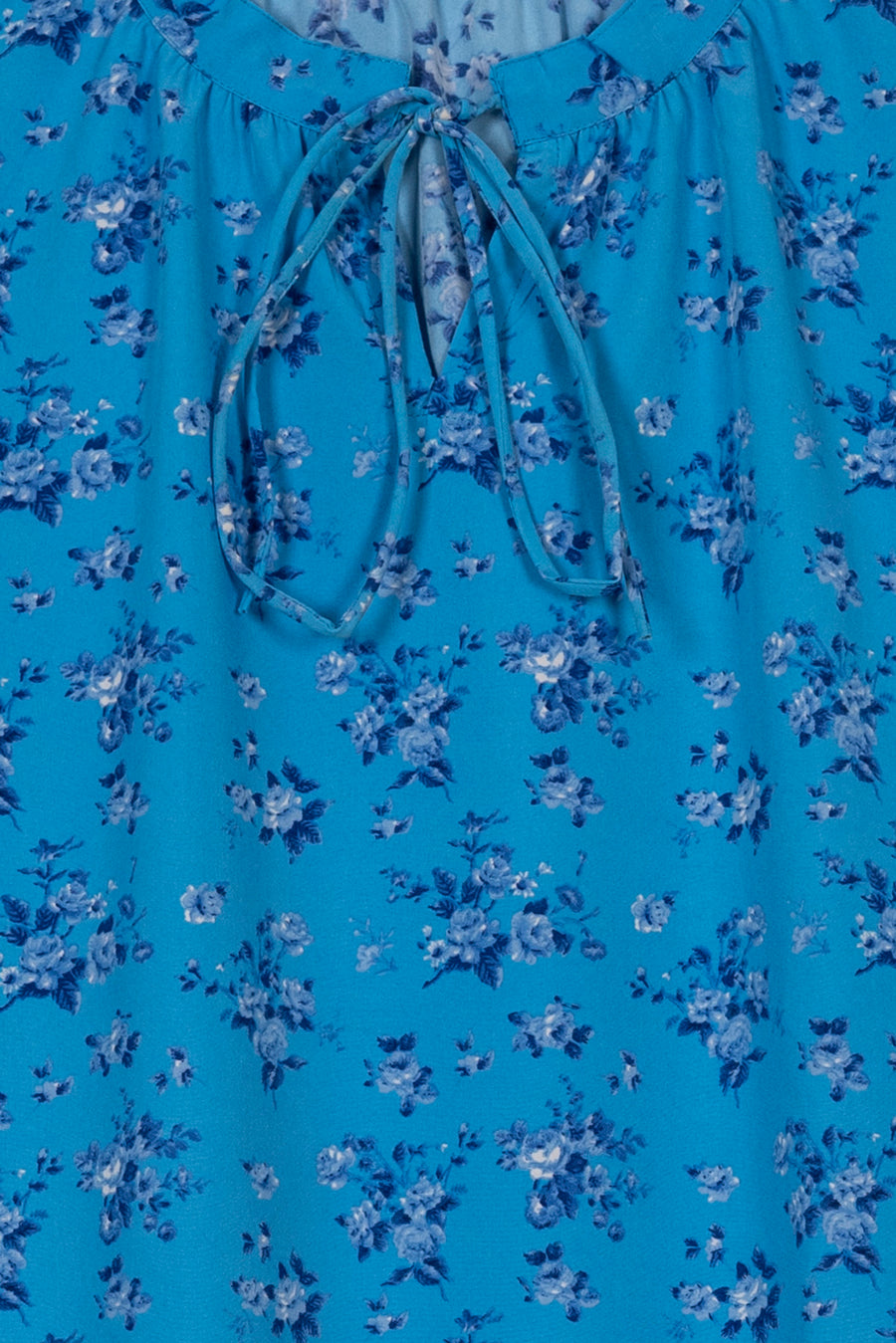 Blue Floral Ladies Top