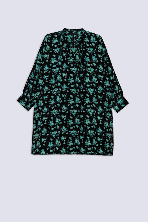 Black Floral Ladies Top