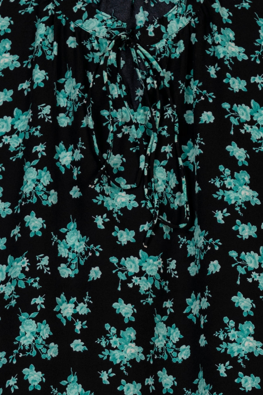 Black Floral Ladies Top