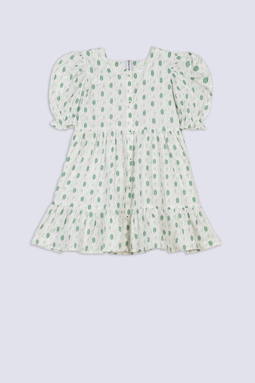 White Girl's Printed Top