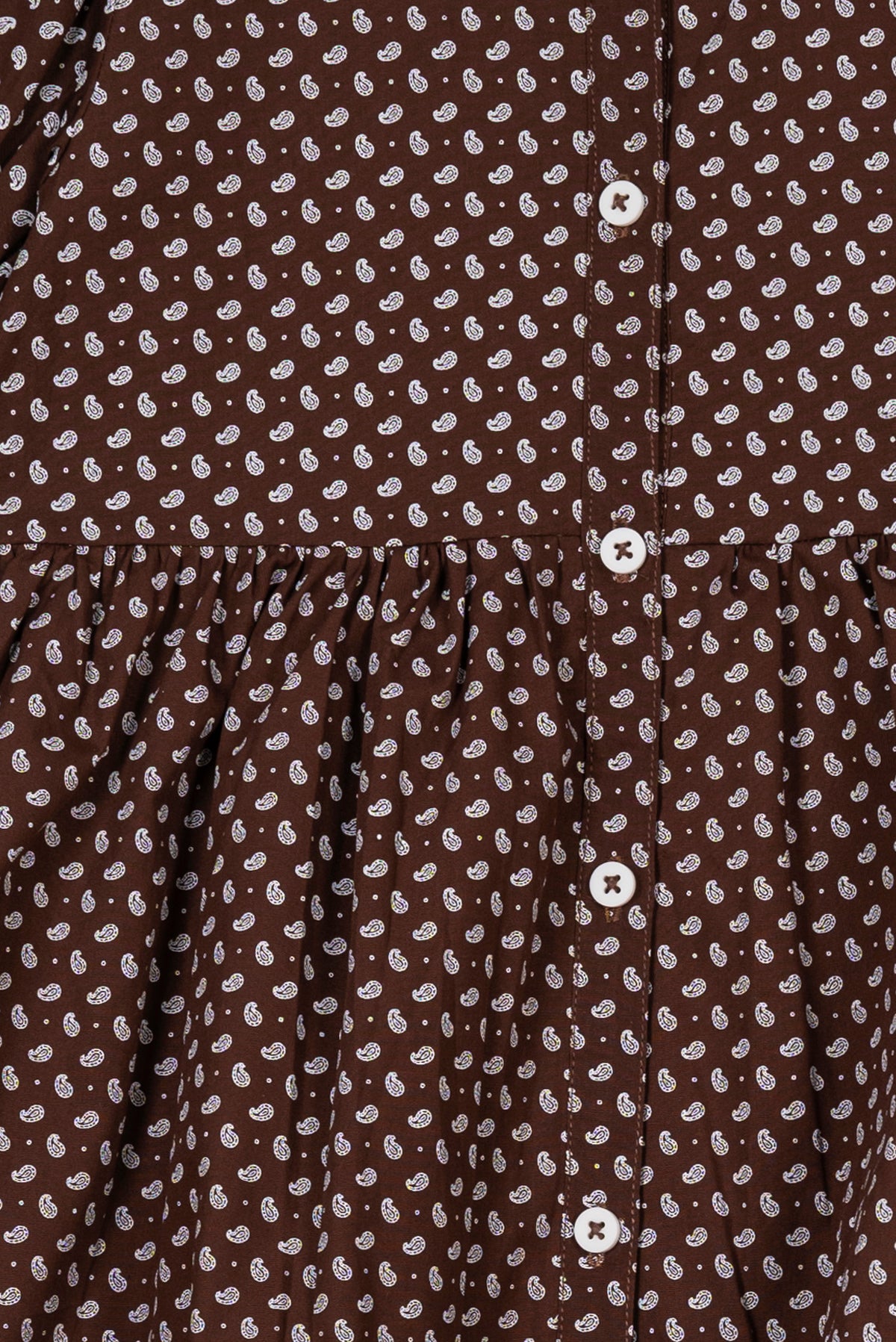Brown Girl's Printed Top