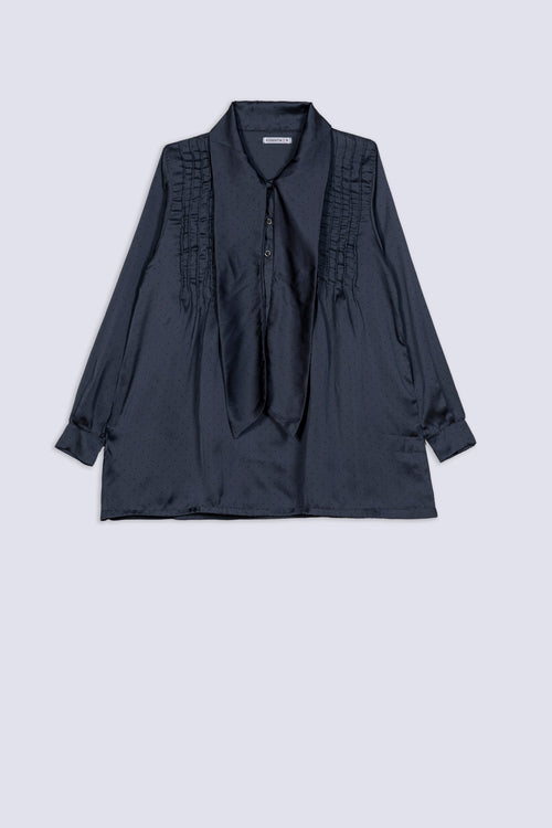 Grey Dots Ladies Overlay Top