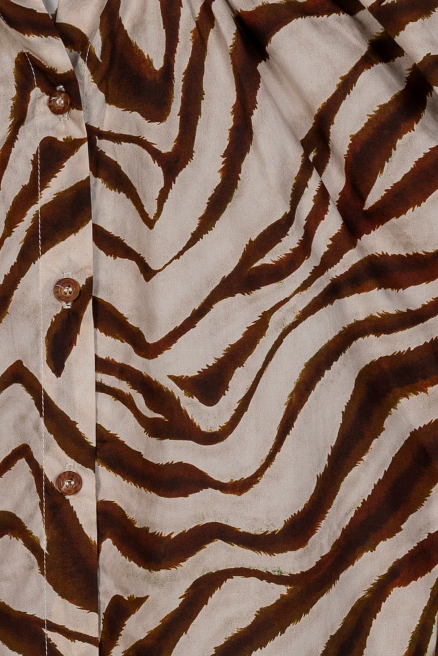 Zebra Print Ladies Ruffle Top