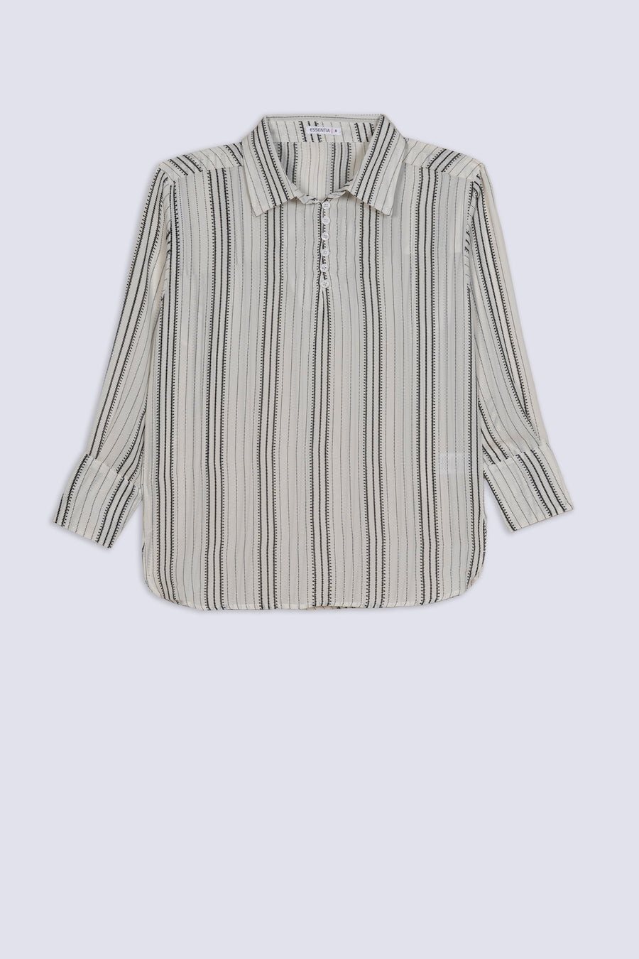 White Stripe Ladies Top
