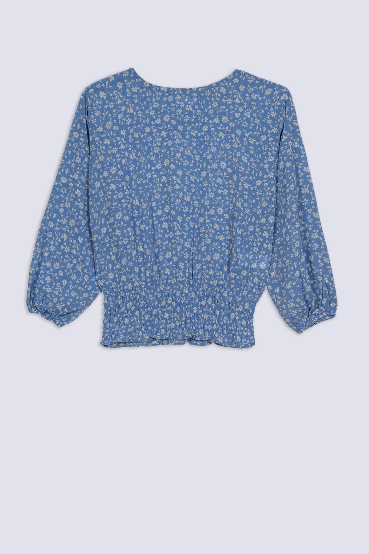 Sea Blue Floral Ladies Top