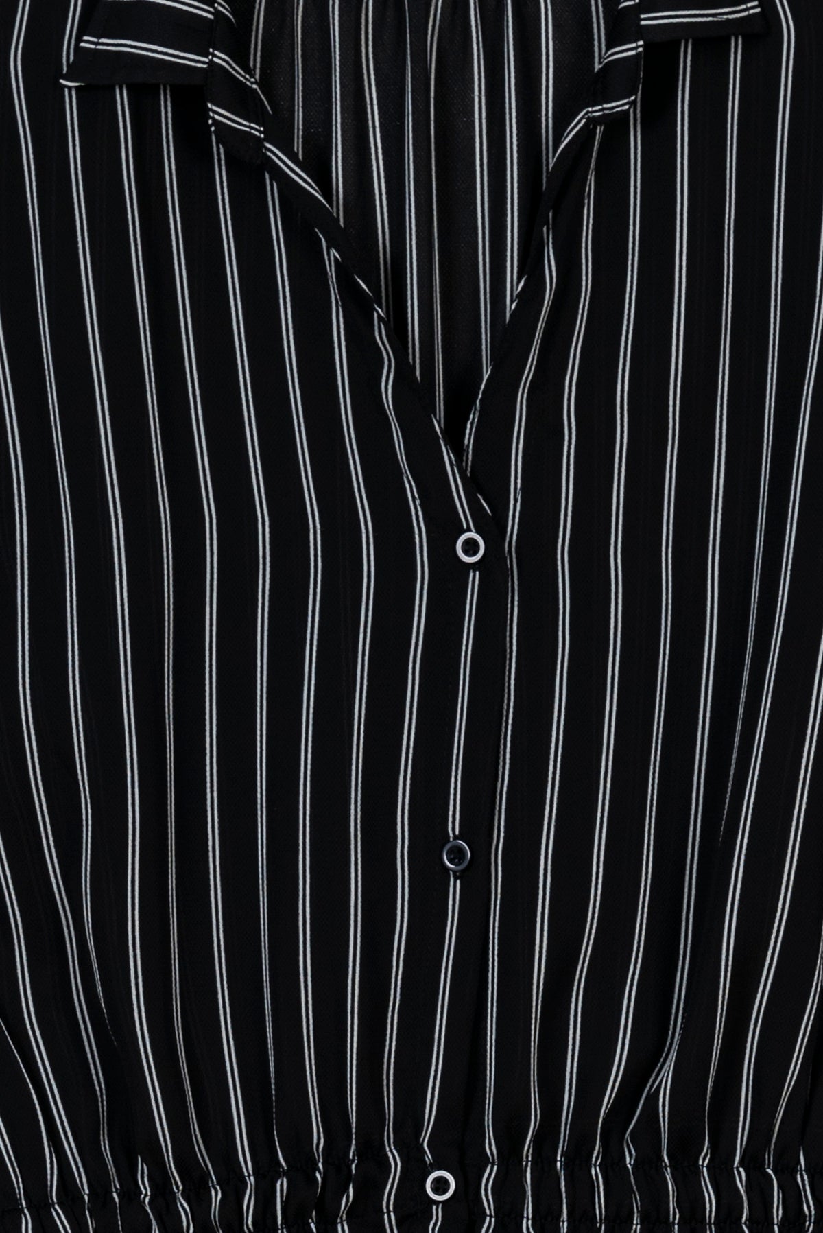 Élégance Noir Stripe Dress
