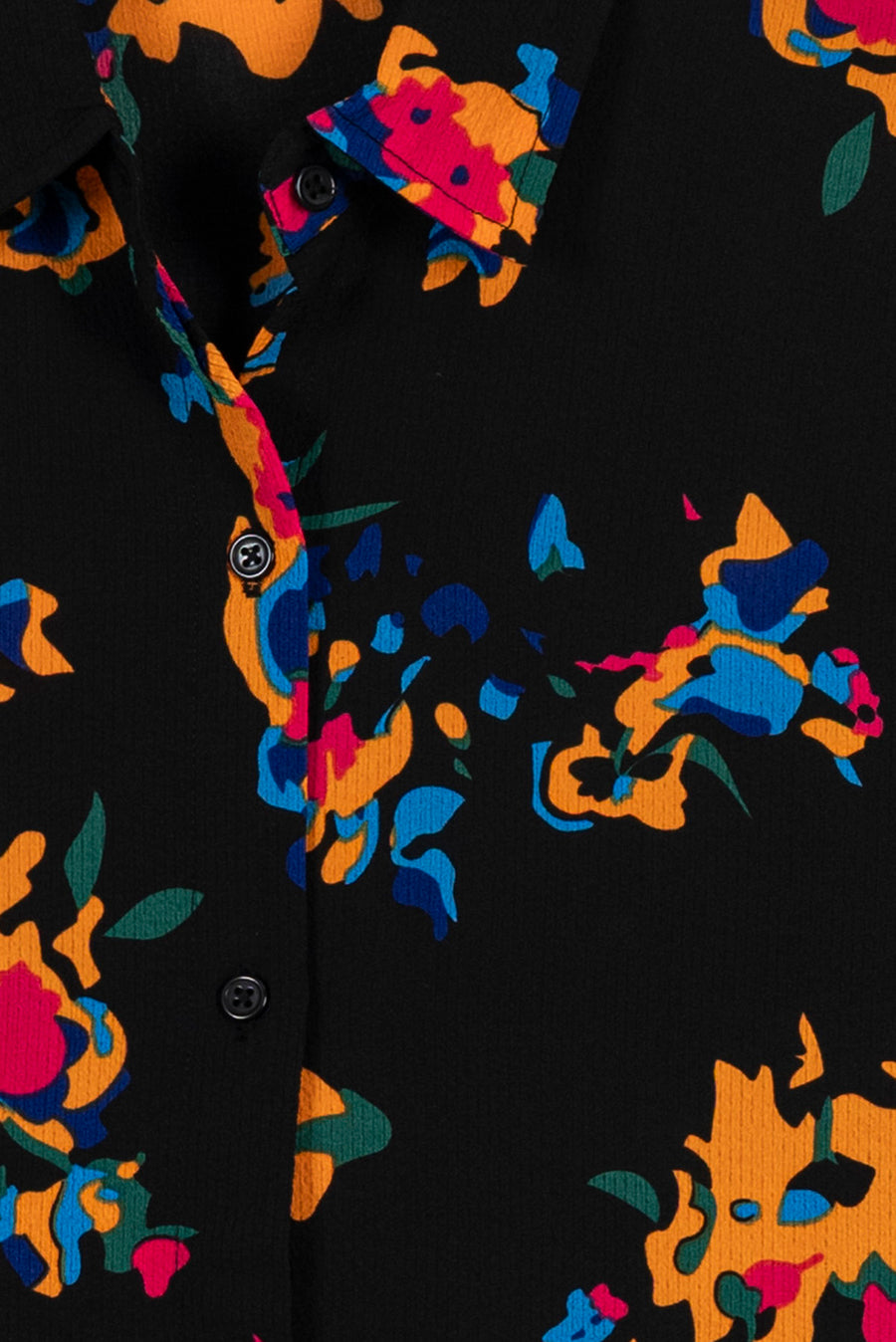 Midnight Bloom Printed Ladies Shirt