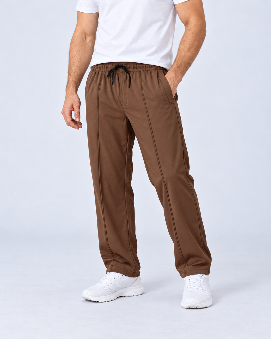 EarthTone Relax Fit Men's Trouser (BRN) - pose 2