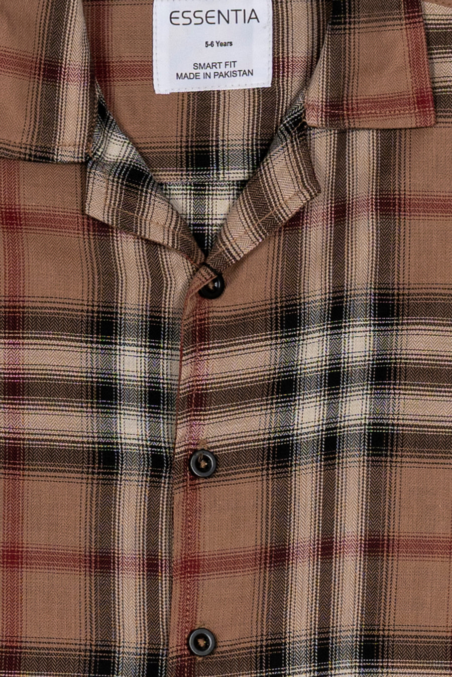 Boys' Resort Collar Check Shirt