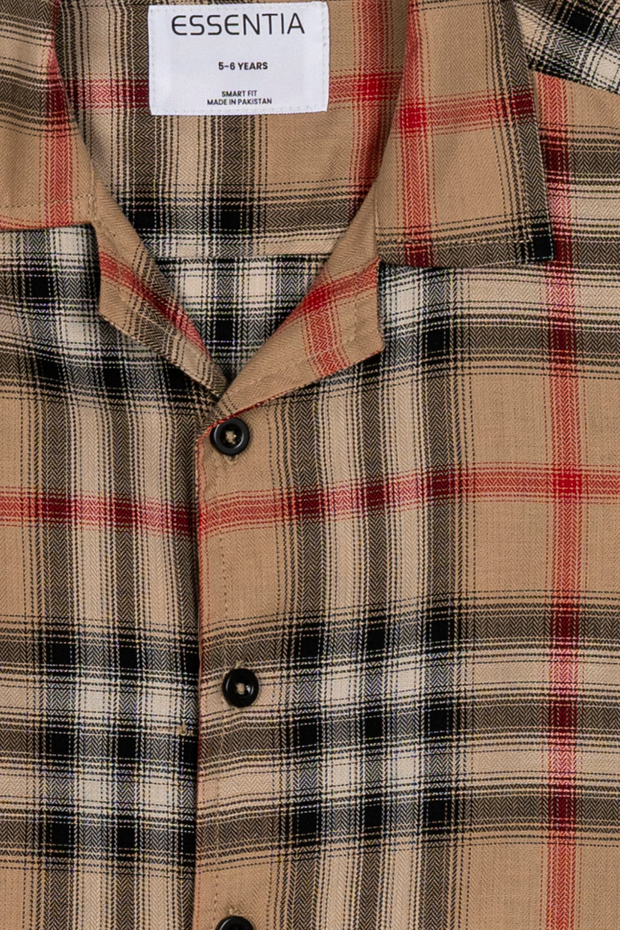 Boys' Resort Collar Check Shirt
