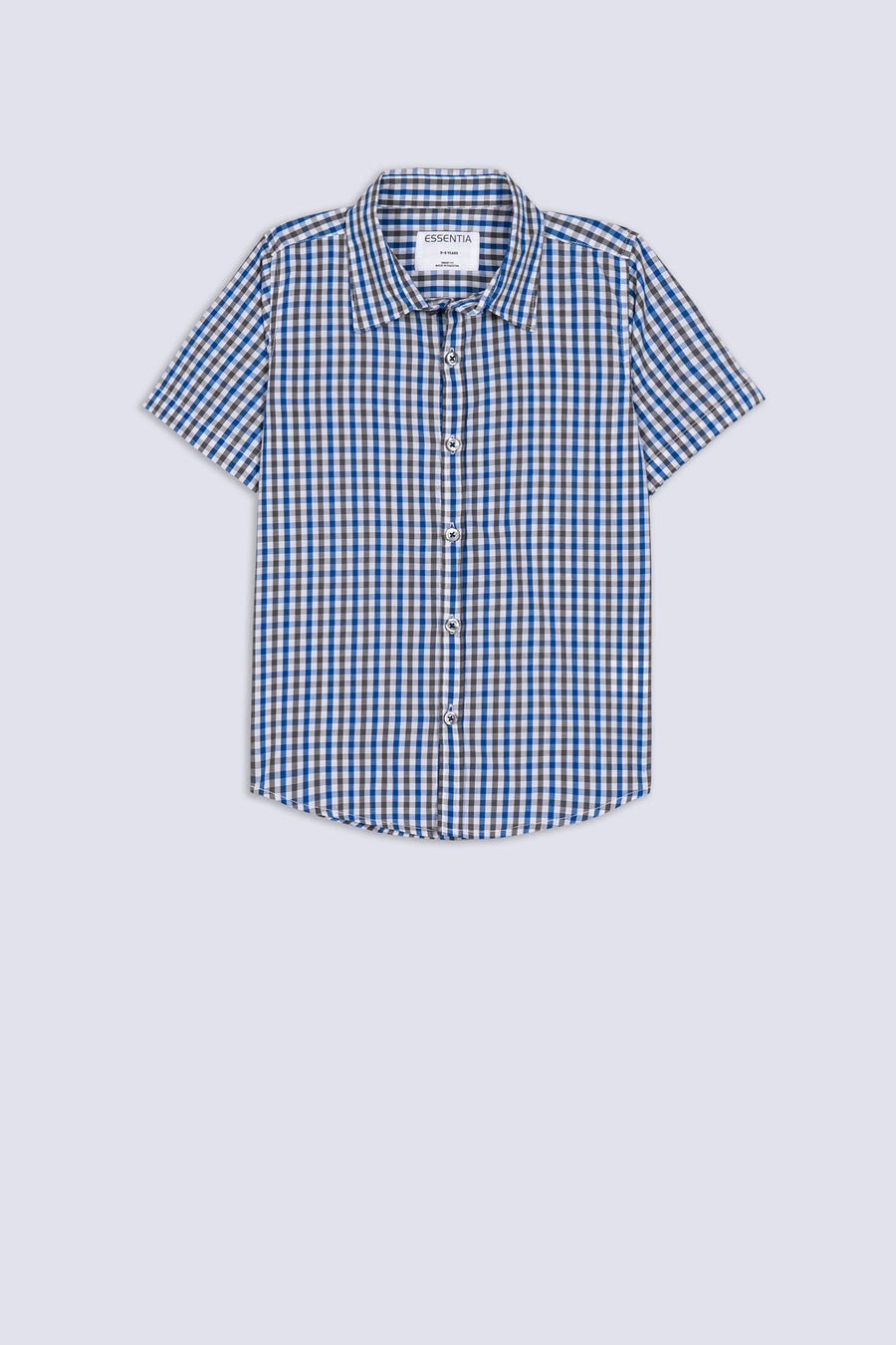 Boys' Modern Grid Check Shirt