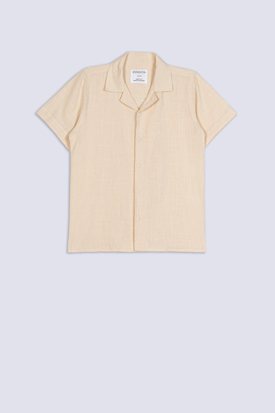 Boy's Textured Cuban Collar Shirt