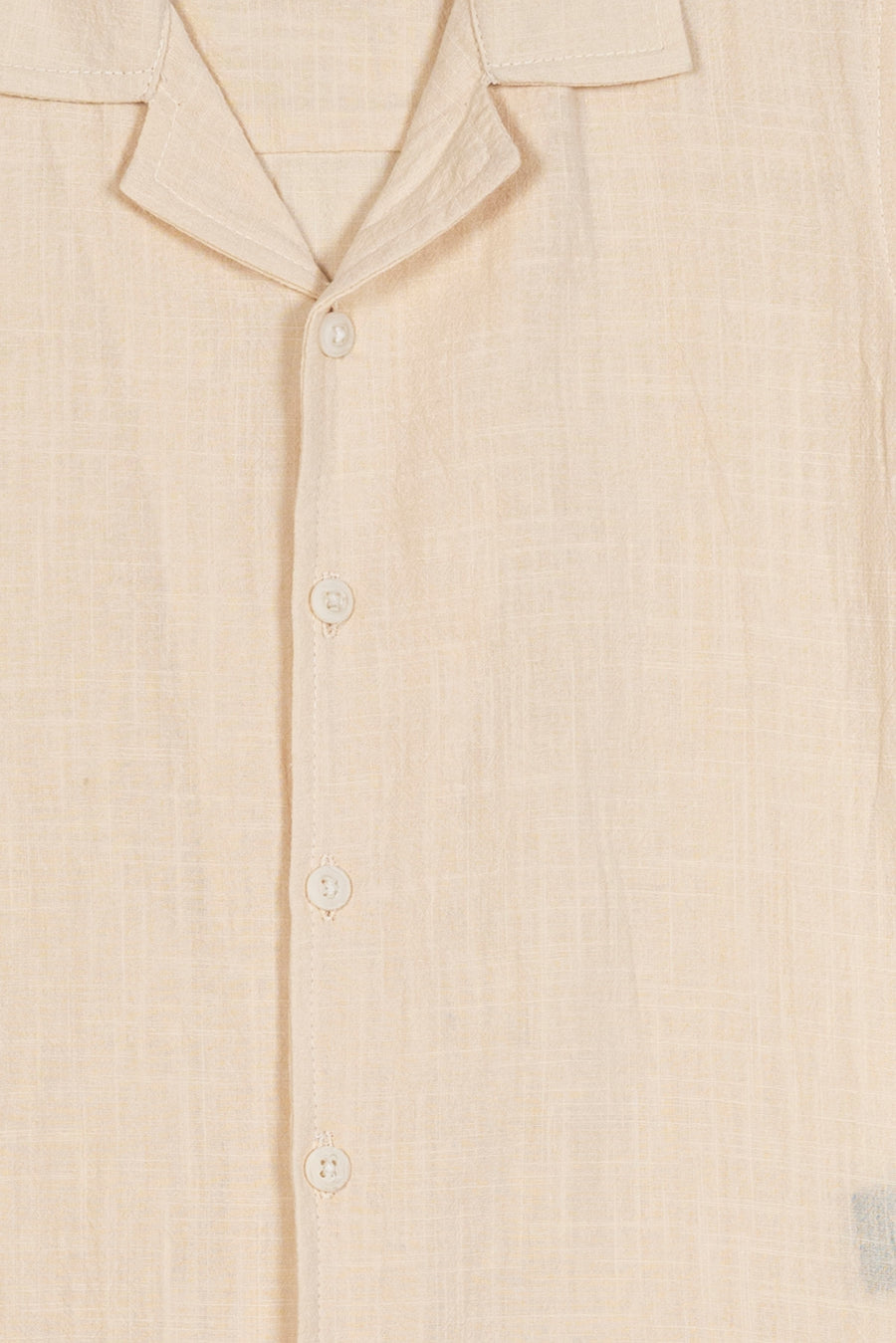 Boy's Textured Cuban Collar Shirt