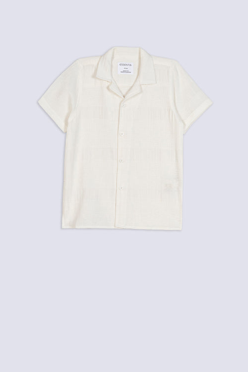 Boy's Jacquard Cuban Collar Shirt