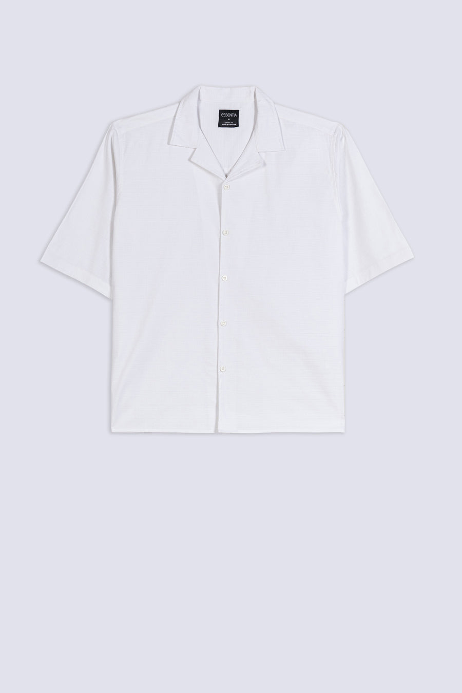 Men's Textured Cuban Collar Shirt