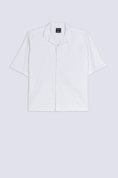 Men's Textured Cuban Collar Shirt