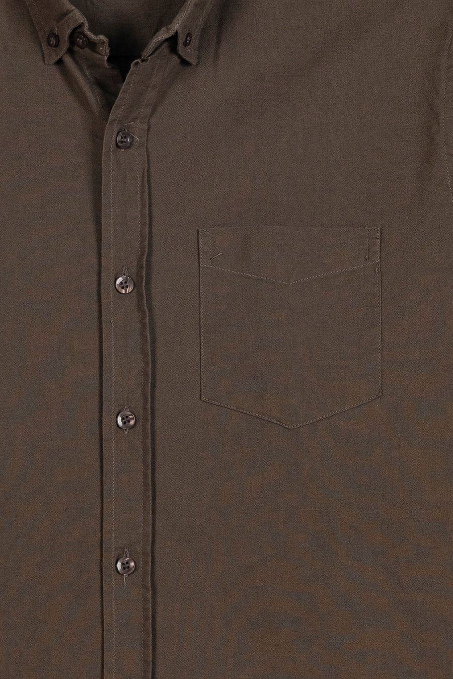 Men's Caramel Brown Linen Button-Down Shirt