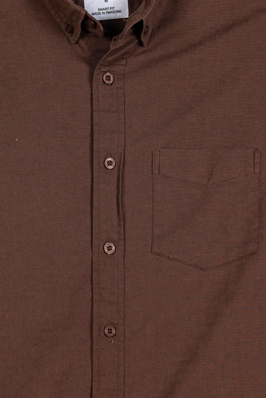 Men's Choclate Linen Button-Down Shirt