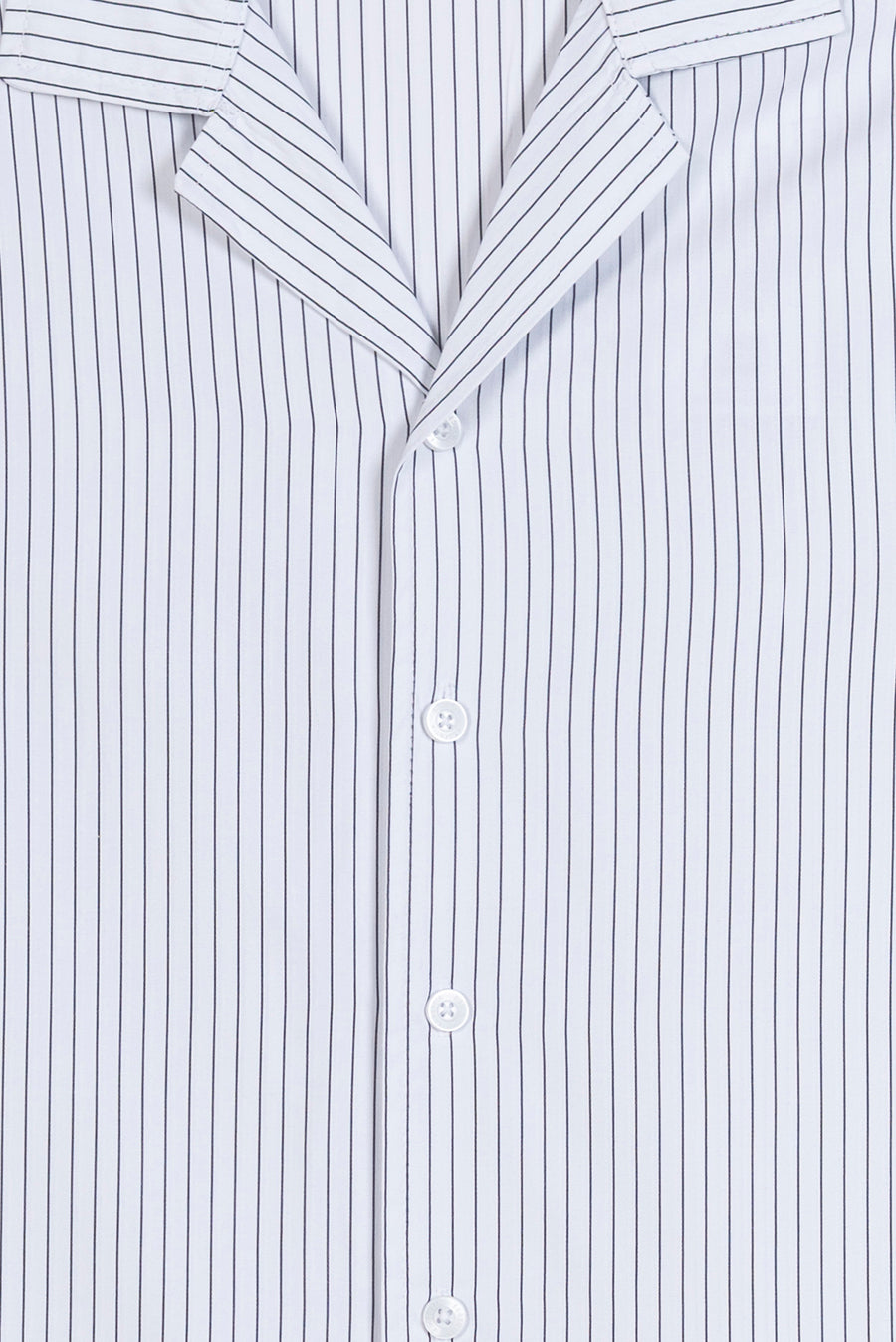 Men's Pinstripe Camp Collar Shirt
