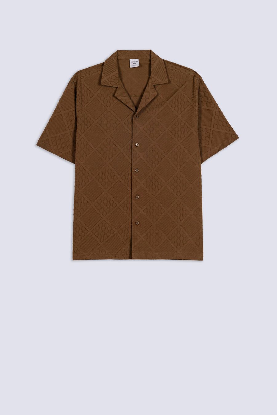 Men's Lattice Textured Casual Shirt