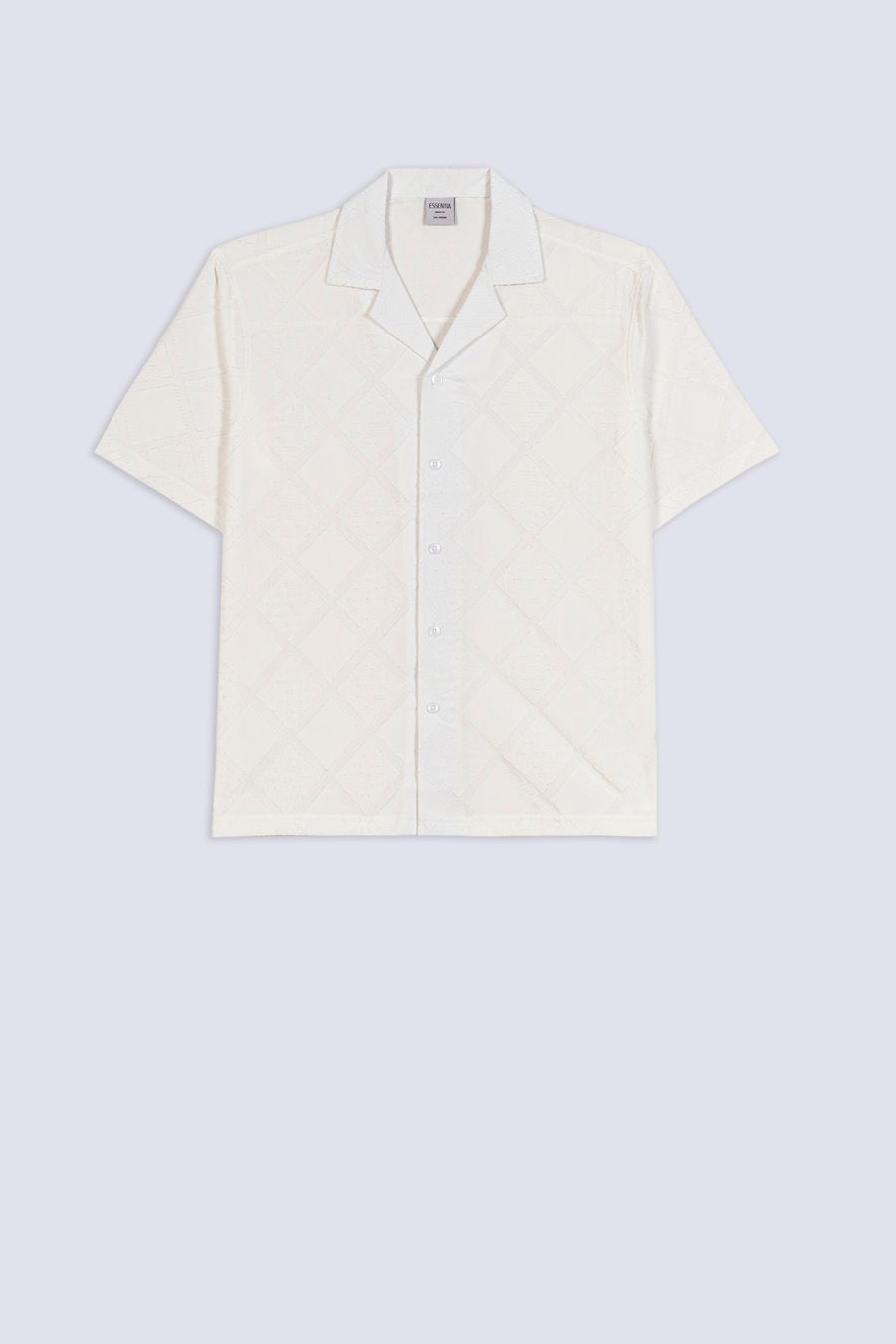 Men's Lattice Textured Casual Shirt