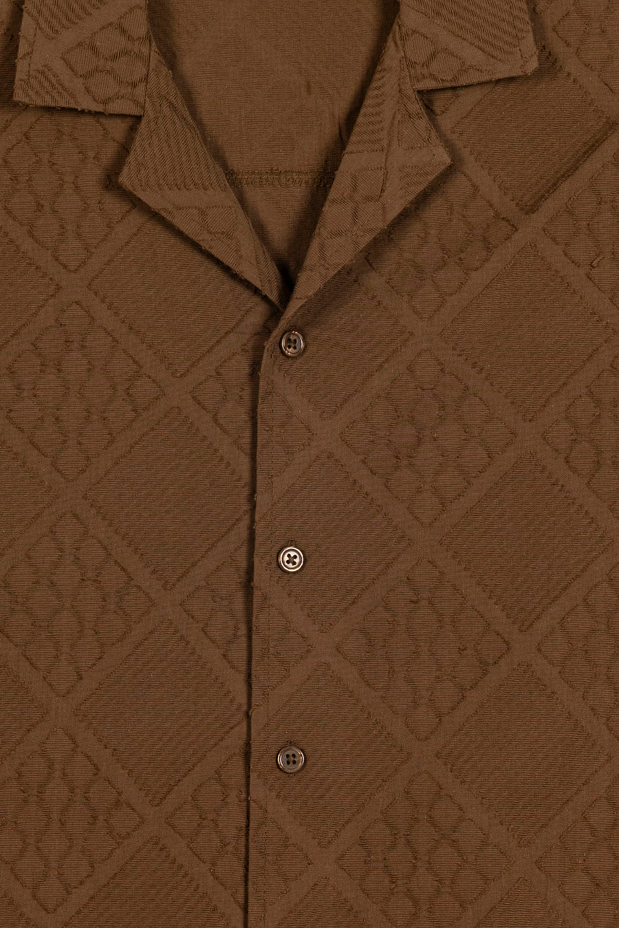 Men's Lattice Textured Casual Shirt