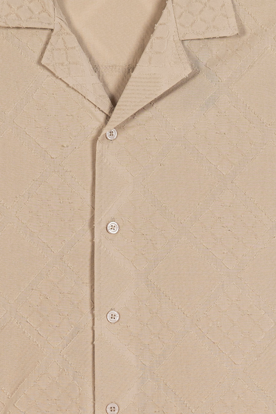 Men's Lattice Textured Casual Shirt