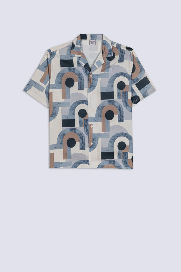 Men's Riviera Geometric Casual Shirt