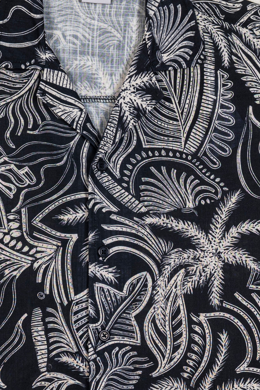 Men's Palm Print Casual Shirt