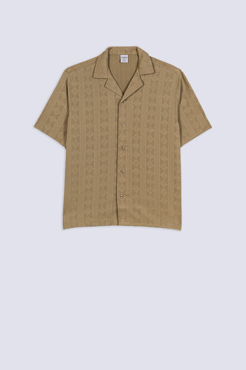 Men's Jacquard Knit Causal Shirt