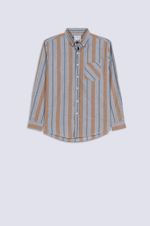 Men's Awning Stripe Casual Shirt