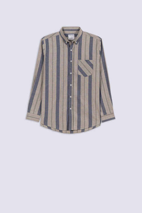 Men's Awning Stripe Casual Shirt
