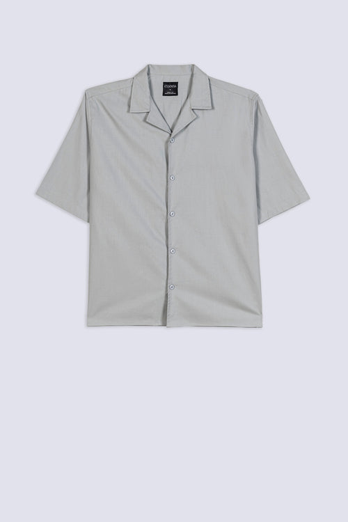Men's Plain Cuban Collar Shirt