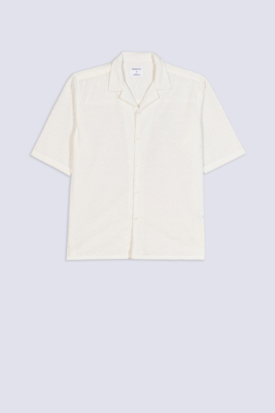 Men's Embroidered Cuban Collar Shirt