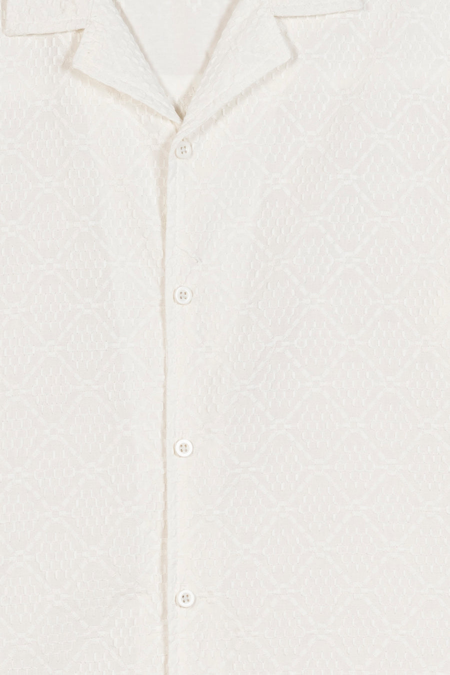 Men's Embroidered Cuban Collar Shirt